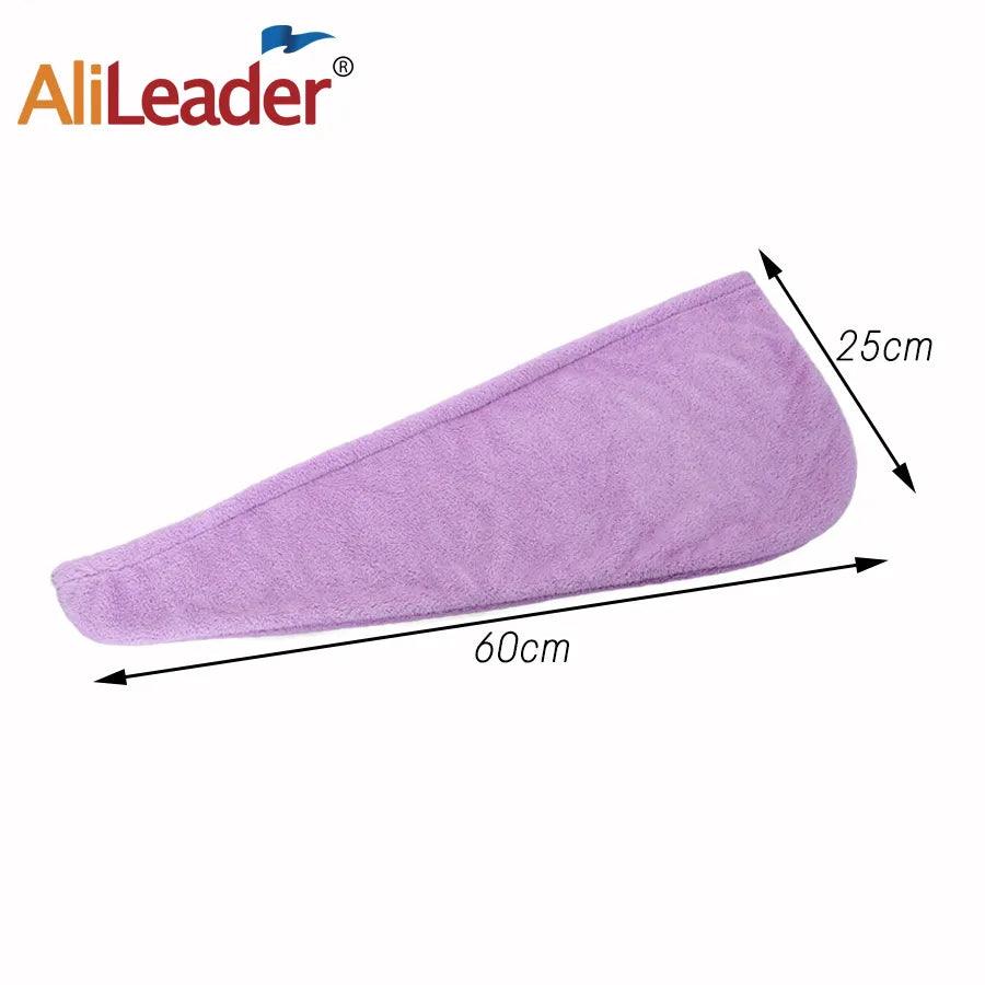 Quick-dry Hair Towel Women Hair Drying Hat Cap Hat Bath Hat Microfiber Solid Towel Cap Super Absorption Turban Hair Dry Cap - lojaesperanto
