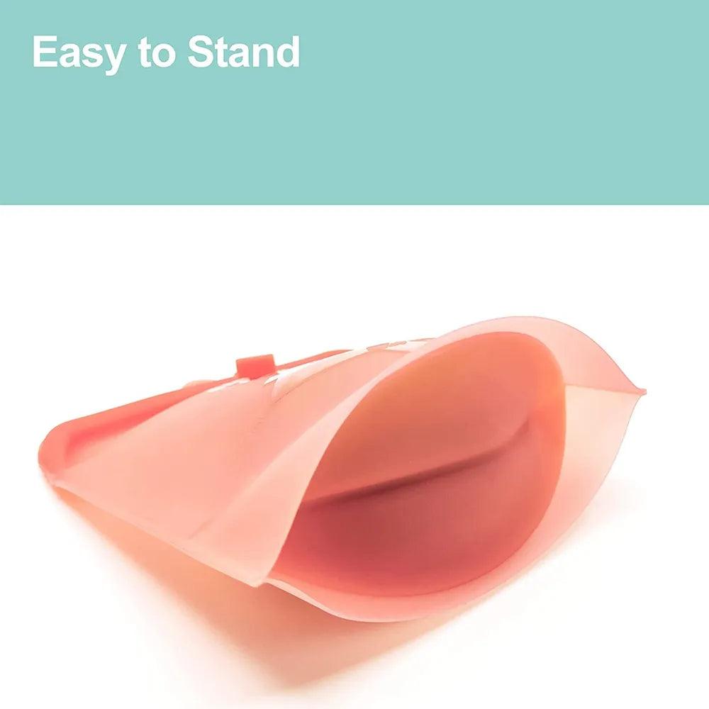 PULISI Silicone Reusable Food Bag 1 Piece 1500ml 50oz Leakproof Containers Reusable Fresh Bag Food Storage Bag Freezer Bag Snack - lojaesperanto
