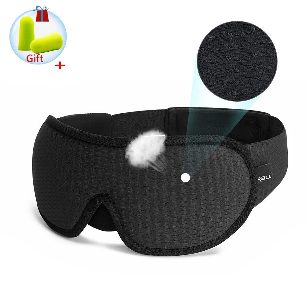 3D Sleeping Mask Block Out Light Sleep Mask For Eyes Soft Sleeping Aid Eye Mask for Travel Eyeshade Night Breathable Slaapmasker - lojaesperanto